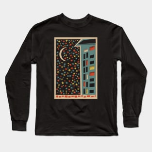 Colorful Night Sky Long Sleeve T-Shirt